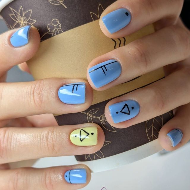 Trójkątny wzór — manicure RS Rogulska & Szwarc