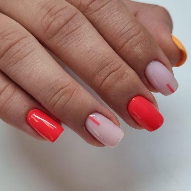 Koralowe ombre — manicure RS Rogulska & Szwarc